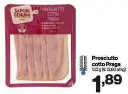 In'S Mercato SAPORI GENUIN Prosciutto cotto Praga offerta
