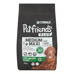 Spazio Conad CROCCHETTE MEDIUM E MAXI CONAD PETFRIENDS PLUS offerta