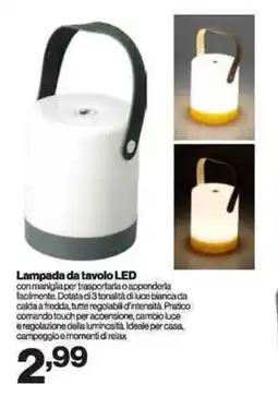 In'S Mercato Lampada da tavolo LED offerta