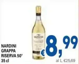 DEM Nardini grappa riserva 50° offerta