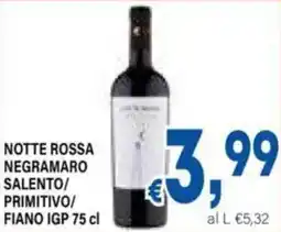 DEM Notte rossa negramaro salento/ primitivo/ fiano igp offerta