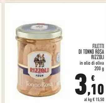 Conad Superstore Filetti di tonno rosa in olio d'oliva 200 g(ml) offerta