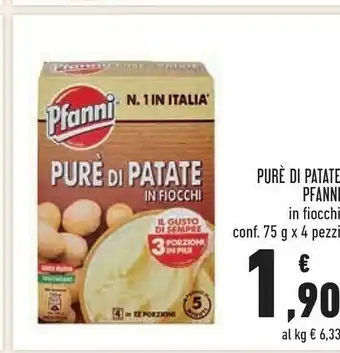Conad Superstore Purè di patate in fiocchi 75 g(ml) offerta