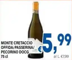 DEM Monte cretaccio offida/passerina/ pecorino docg offerta