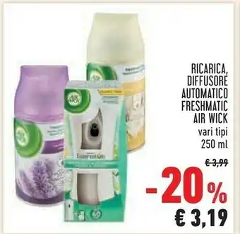 Ricarica, diffusore automatico freshmatic