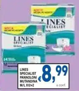 DEM Lines specialist pannoloni mutandina offerta