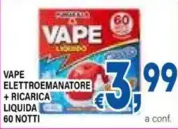 DEM Vape elettroemanatore +ricarica liquida offerta