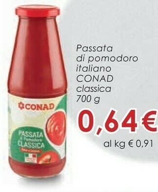 Conad Superstore Conad passata di pomodoro italiano offerta
