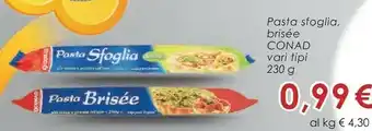 Conad Superstore Conad - pasta sfoglia 230 g(ml) offerta