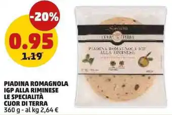 Piadina romagnola igp alla riminese LE SPECIALITÀ CUOR DI TERRA