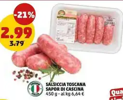 PENNY Salsiccia toscana SAPOR DI CASCINA offerta