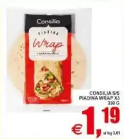 Pewex Consilia s/s piadina wrap x3 offerta