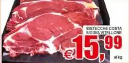 Pewex Bistecche costa s/o b/a vitellone offerta
