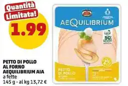 PENNY Petto di pollo al forno aequilibrium AIA offerta