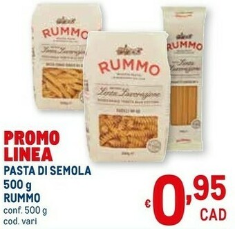 Metro Pasta di semola offerta