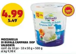 PENNY Mozzarella di bufala campana dop VALBONTÀ offerta