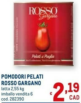 Metro Pomodori pelati offerta