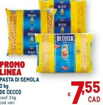 Metro Pasta di semola offerta