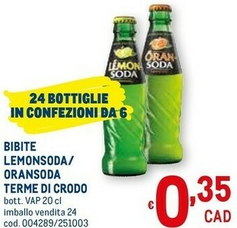 Metro Bevande analcoliche offerta