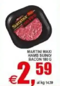 Pewex Martini maxi hamb suino/ bacon offerta