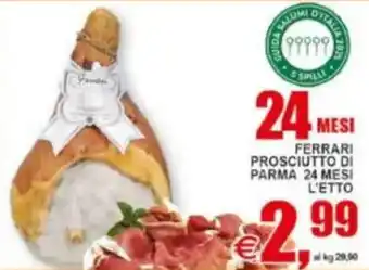 Pewex Ferrari prosciutto di parma offerta