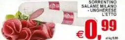 Pewex Sorrentino salame milano, ungherese offerta