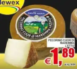 Pewex Pecorino cuor di maremma offerta