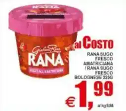 Pewex Rana sugo fresco amatriciana/ rana sugo fresco bolognese offerta