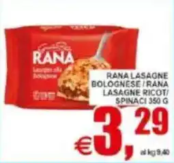 Pewex Rana lasagne bolognese/ rana lasagne ricoti/ spinaci offerta