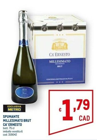 Metro Spumante offerta