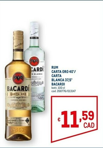 Metro Rum offerta