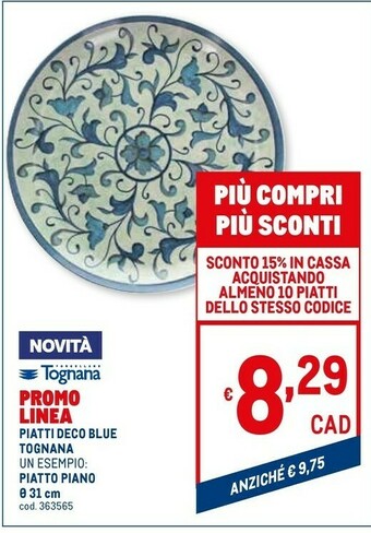 Metro Piatti offerta