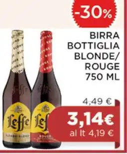 Coop BIRRA BOTTIGLIA BLONDE/ROUGE 750 ML offerta