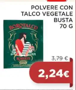 Coop BOROTALCO POLVERE CON TALCO VEGETALE BUSTA 70 G offerta