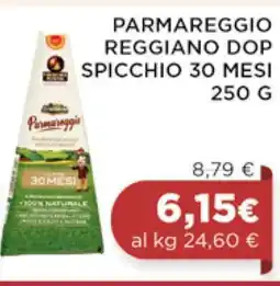 Coop PARMAREGGIO REGGIANO DOP SPICCHIO 30 MESI 250 G offerta