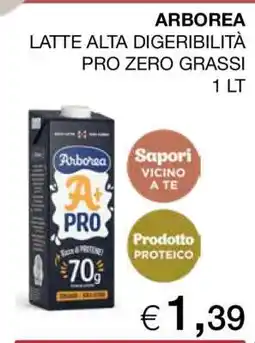 Coop ARBOREA LATTE ALTA DIGERIBILITÀ PRO ZERO GRASSI offerta