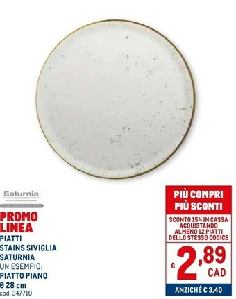Metro Piatti offerta