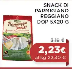 Coop SNACK DI PARMIGIANO REGGIANO DOP 5X20 G offerta