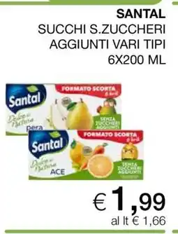 Coop SANTAL SUCCHI S.ZUCCHERI AGGIUNTI VARI TIPI offerta