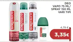 Coop DEO VAPO 75 ML/SPRAY 150 ML VARI TIPI offerta