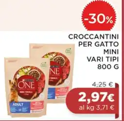 Coop CROCCANTINI PER GATTO MINI VARI TIPI 800 G offerta