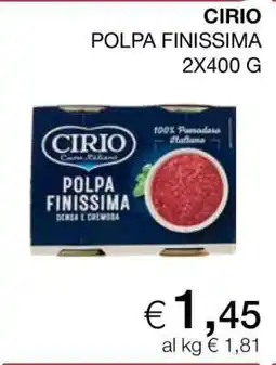 Coop CIRIO POLPA FINISSIMA offerta
