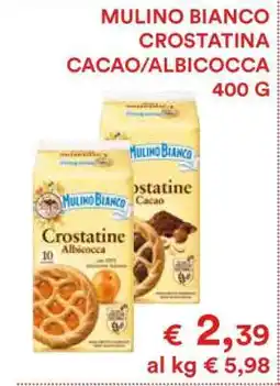 Coop MULINO BIANCO CROSTATINA CACAO/ALBICOCCA 400 G offerta