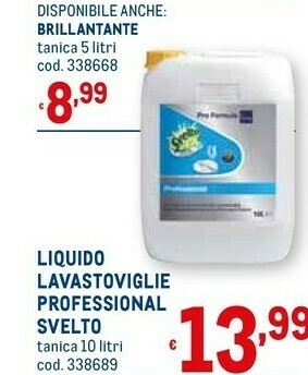 Metro Detersivo lavastoviglie offerta