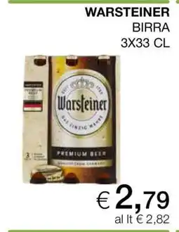 Coop WARSTEINER BIRRA 3X33 CL offerta