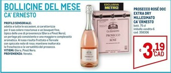 Metro Prosecco offerta