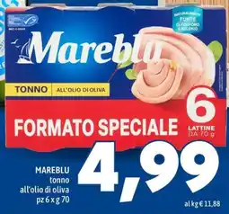 MEGA MAREBLU tonno all'olio di oliva offerta