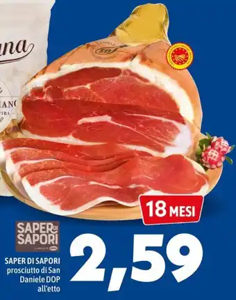 SAPER DI SAPORI prosciutto di San Daniele DOP