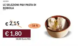 Prezzemolo e Vitale Le selezioni p&v pasta di robiola offerta