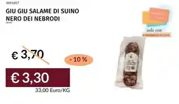 Prezzemolo e Vitale Giu giu salame di suino nero dei nebrodi offerta